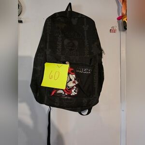 Mickey Mouse Gamer Book Bag Funky Pop School Black Loungefly Backpack 19”